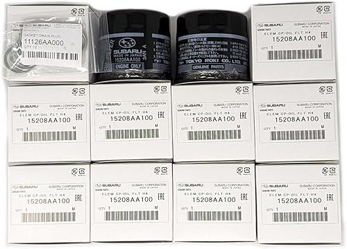 Miniatura 8 de Subaru OEM Factory Subaru - Kit de filtro de aceite de motor y arandela de trituración para Outbak Legacy Impreza Wrx Sti Forester Baja 15208AA100