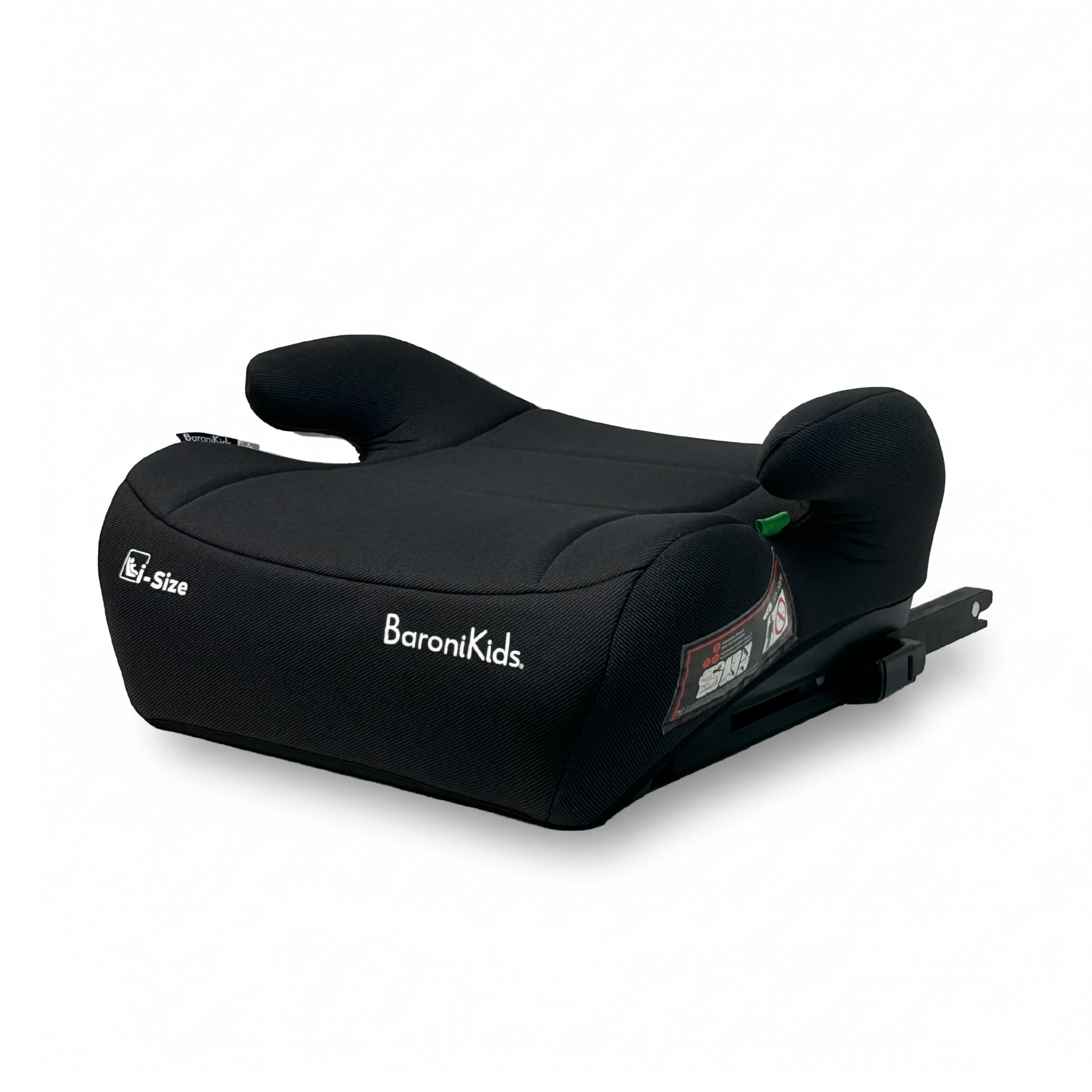 Rialzino Auto i-Size 125-150 cm, Seduta Imbottita con Rivestimento Removibile e Lavabile, Booster Auto Compatto 41x37x21 cm (Standard + Isofix)