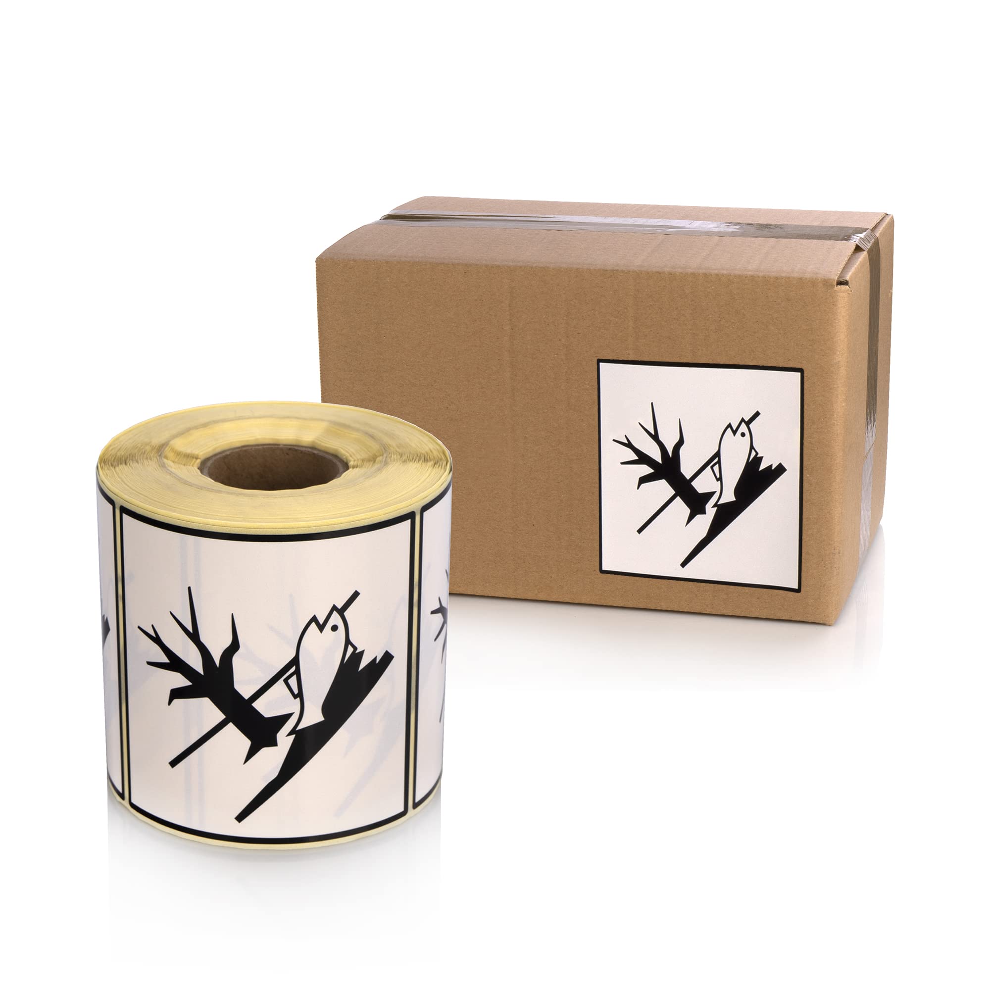 MD Labels 500 Dangerous Goods Labels - 100 x 100 mm - Environmentally Hazardous Substances - Stickers for Transporting Dangerous Goods - Image 2