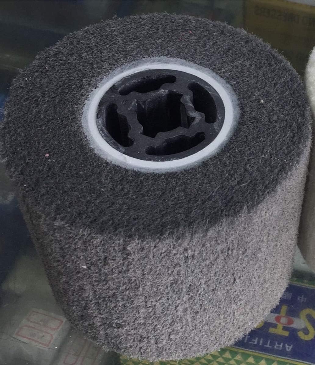 Non-Woven Abrasive Polishing Brush burnishing Wheel Mop Flap Wheel of Portable Motor Compatible with Burnishing Machine/Polisher/Sander 120x100mm (800#)