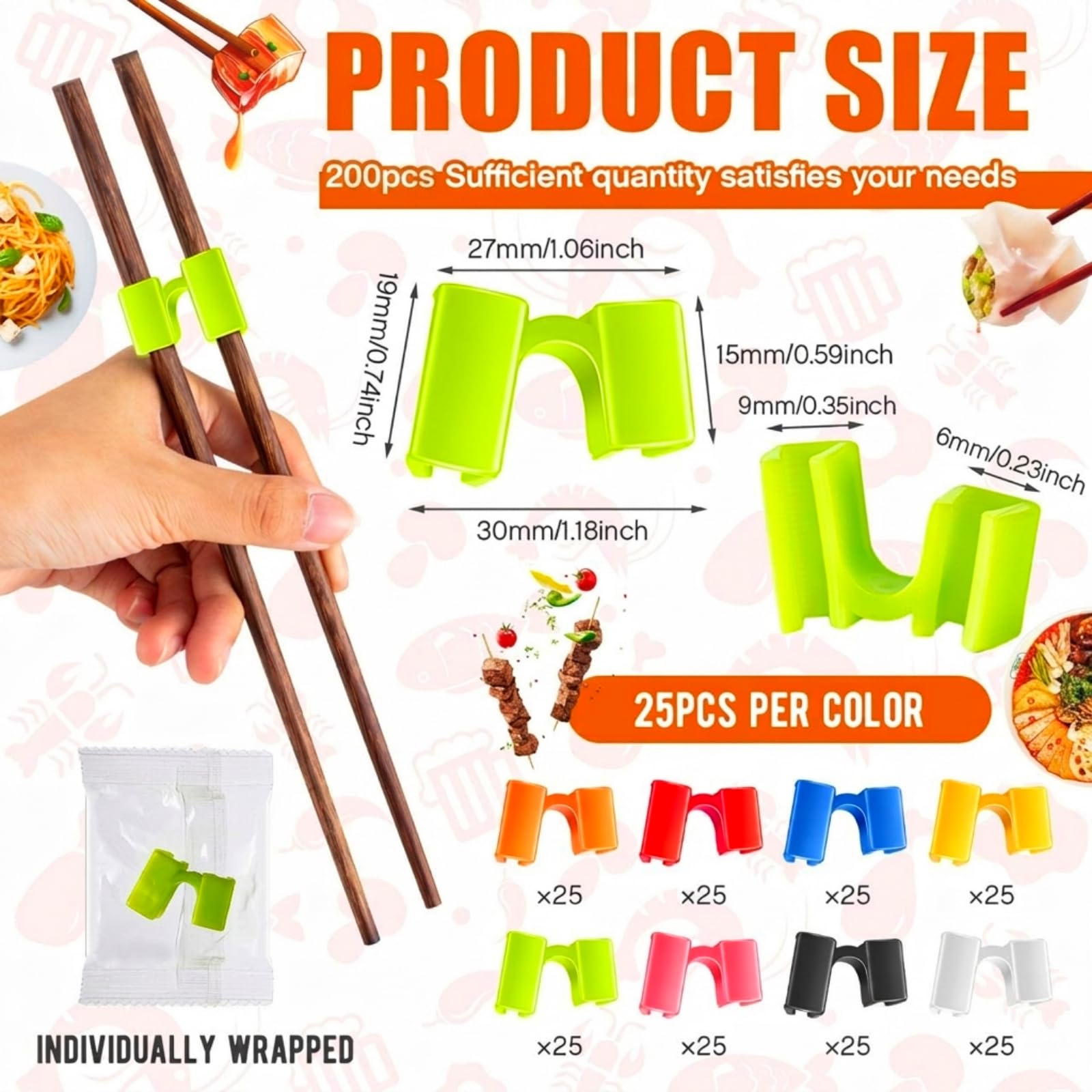 Reusable Chopstick Helper - Learn Faster! -2