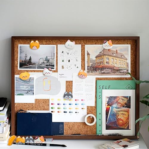 Miniatura 5 de 35 pines de empuje para gatos y perros, lindos animales, tachuelas decorativas de dibujos animados para tablero de corcho, fotos, pared, notas,