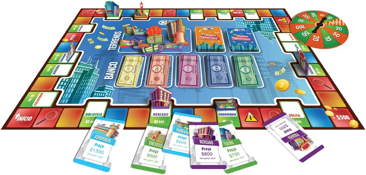 Pais & Filhos Jogo de Tabuleiro o Pequeno Empresário