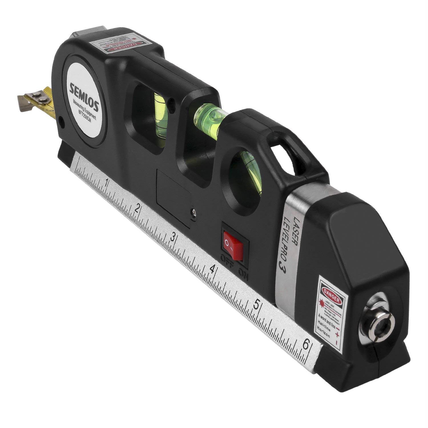 Buy Semlos Laser Levels Multipurpose Laser Measuring Tape Double Sided