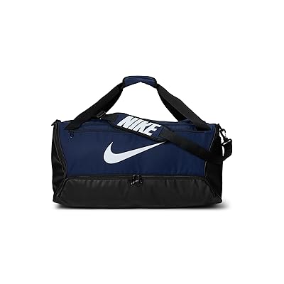 Nike Brasilia 9.5 Training Duffel Bag (Medium, 60L) Duffel Bags Midnight Navy/Black/White, Polyester