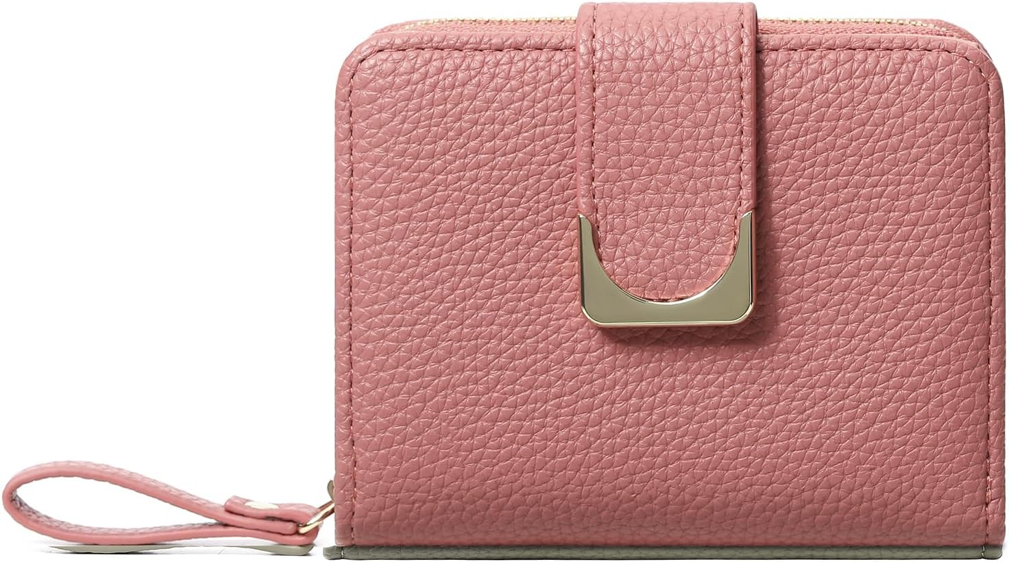 Small Wallet for Women RFID Blocking Leather Compact Bifold Wallets with Zipper Coin Pocket and ID Window - Image 2