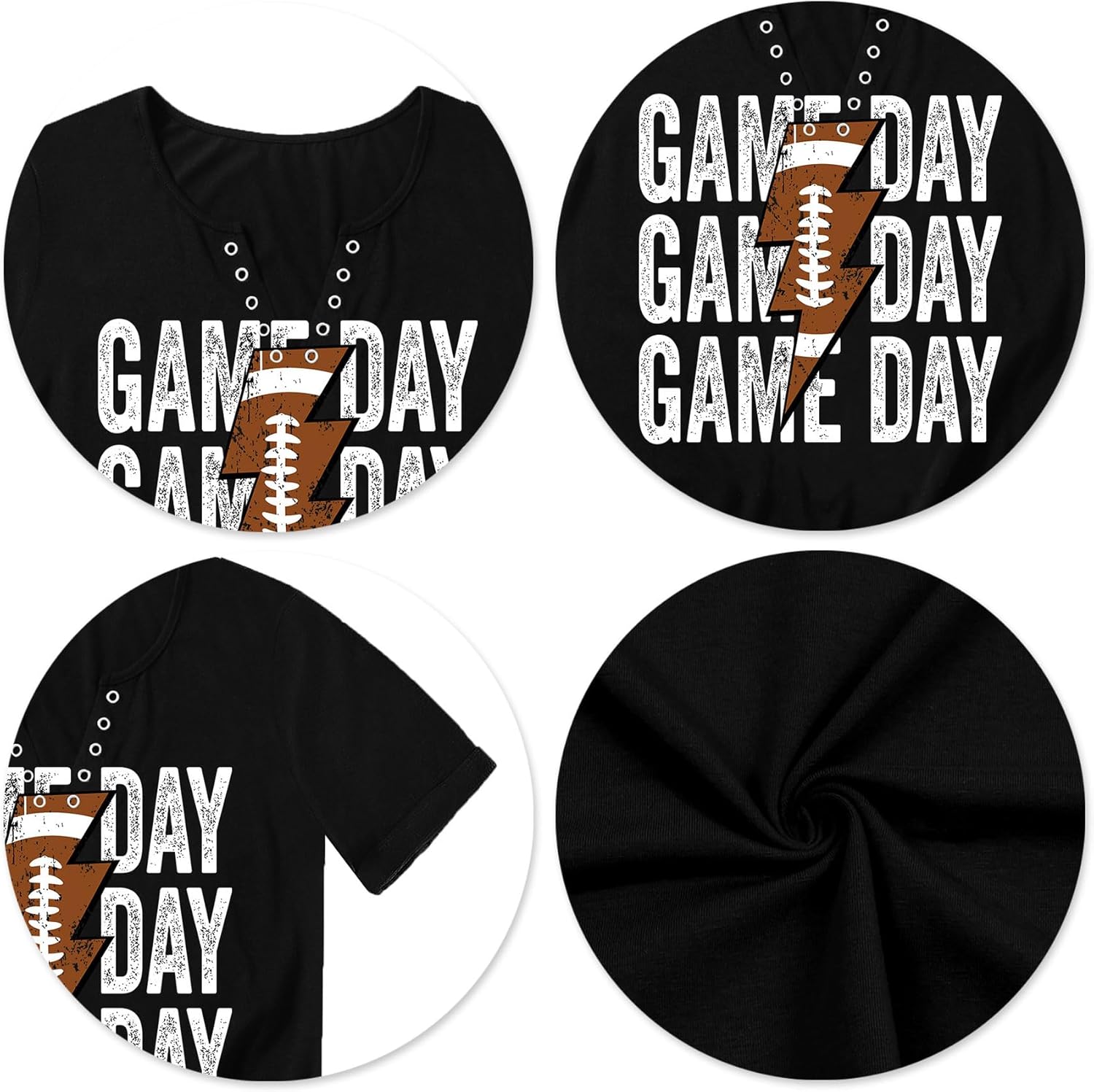 Baseball Shirt Women: Game Day Shirts Baseball V Neck Tshirt Gameday T Shirt Baseball Short Sleeve Tops - Image 6