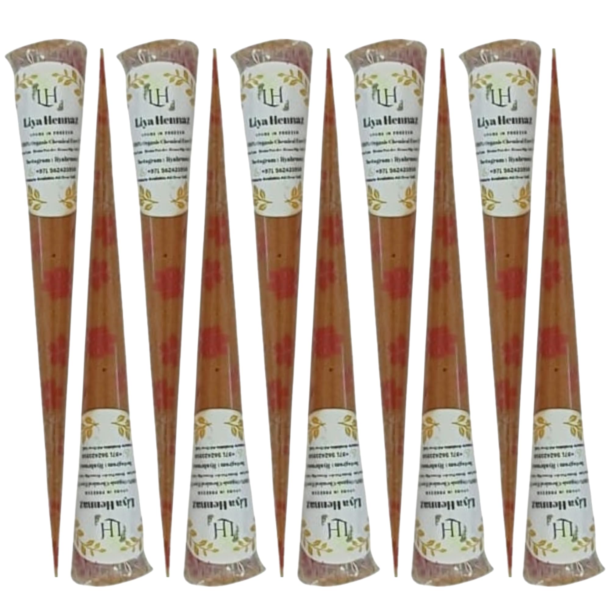 Nail Henna Cone Dark Brown – Long Lasting Stain | Organic Nail Mehndi Cone | Chemical-Free Halal Stain | Wudu Friendly | Natural Henna | Stay upto a months (Brown, Pack of 2)