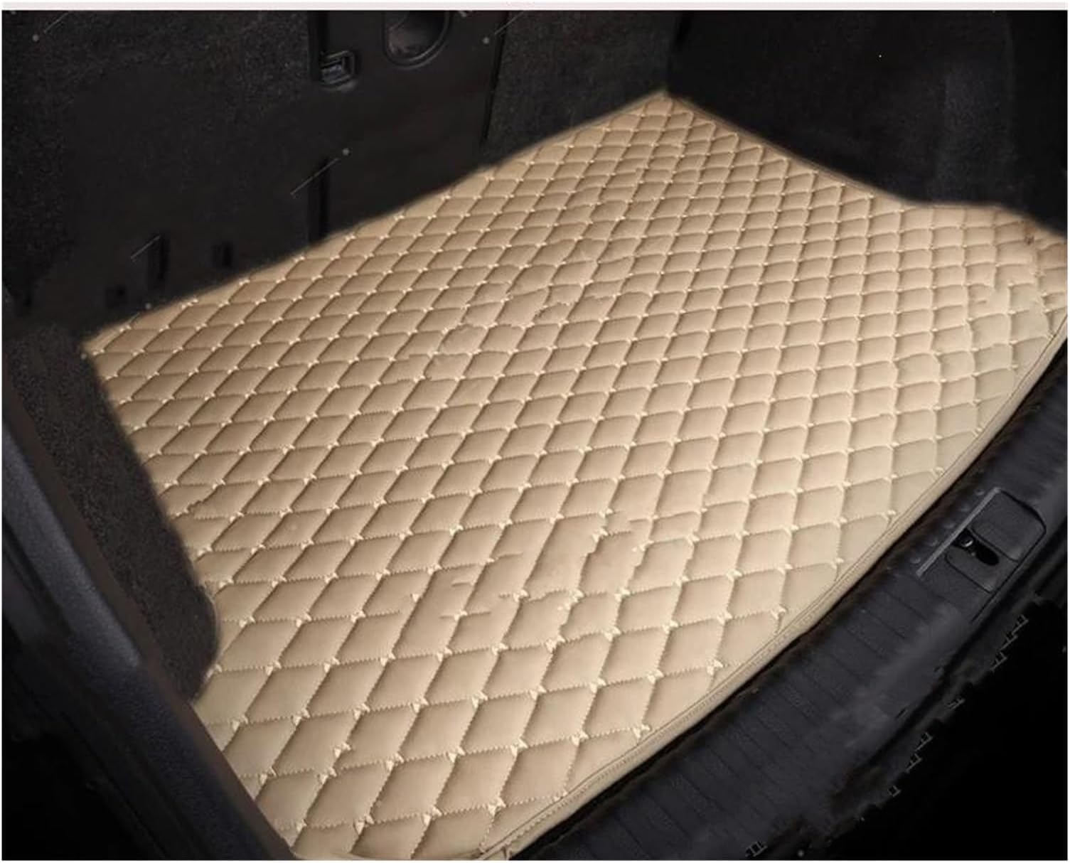Trunk mat Car Trunk Mat For Buick For Envision S 2020 2021 2022 2023 Custom Accessories Auto Interior Decoration Car Boot Liners(Beige)