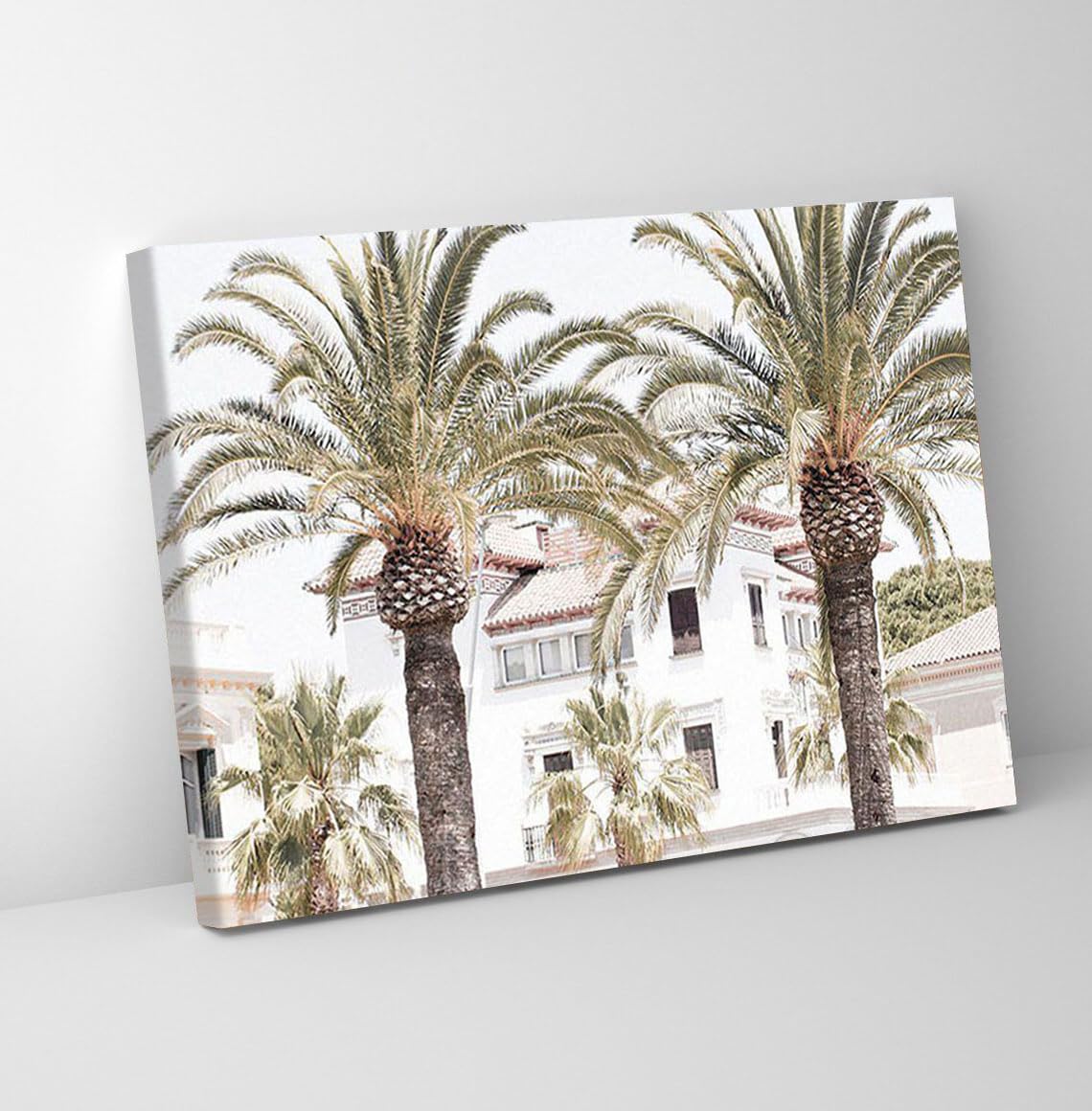 GADGETS WRAP Canvas Gallery Wrap Framed for Home Office Studio Living Room Decoration (11x9inch) - Palm Paradise