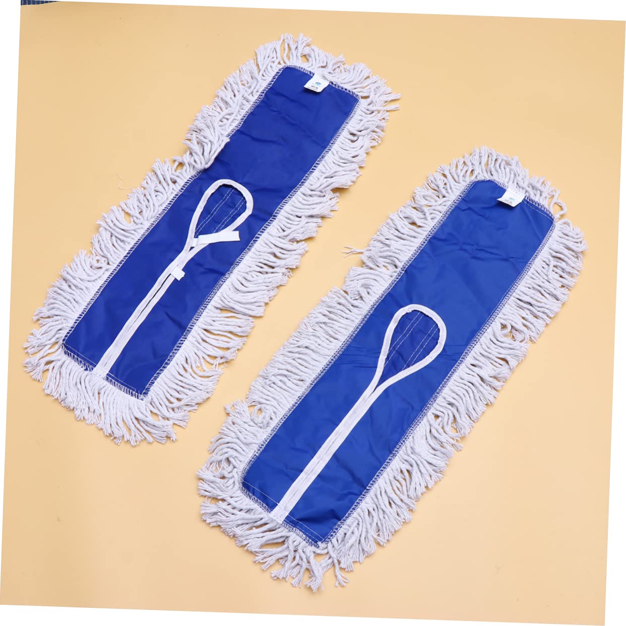 BESTYASH 2pezzi Panno di Ricambio per Scopa Spinta Realizzato in Filo di Cotone Accessorio per Pulizia Domestica Riutilizzabile e Lavabile