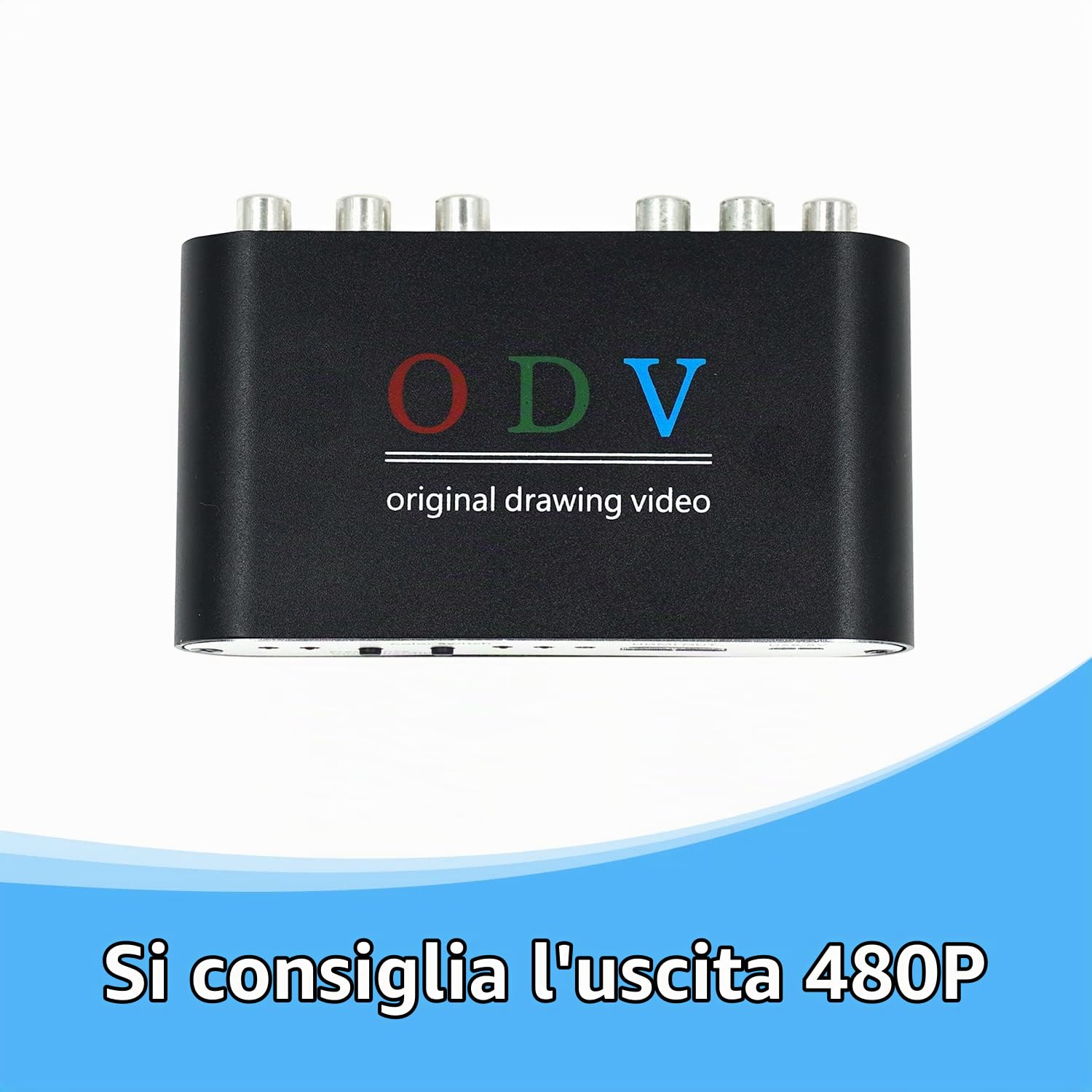 Mcbazel ODV Composite Convertitore adattatore RCA/S-Video/YPbPr a HDMI per Retro Console