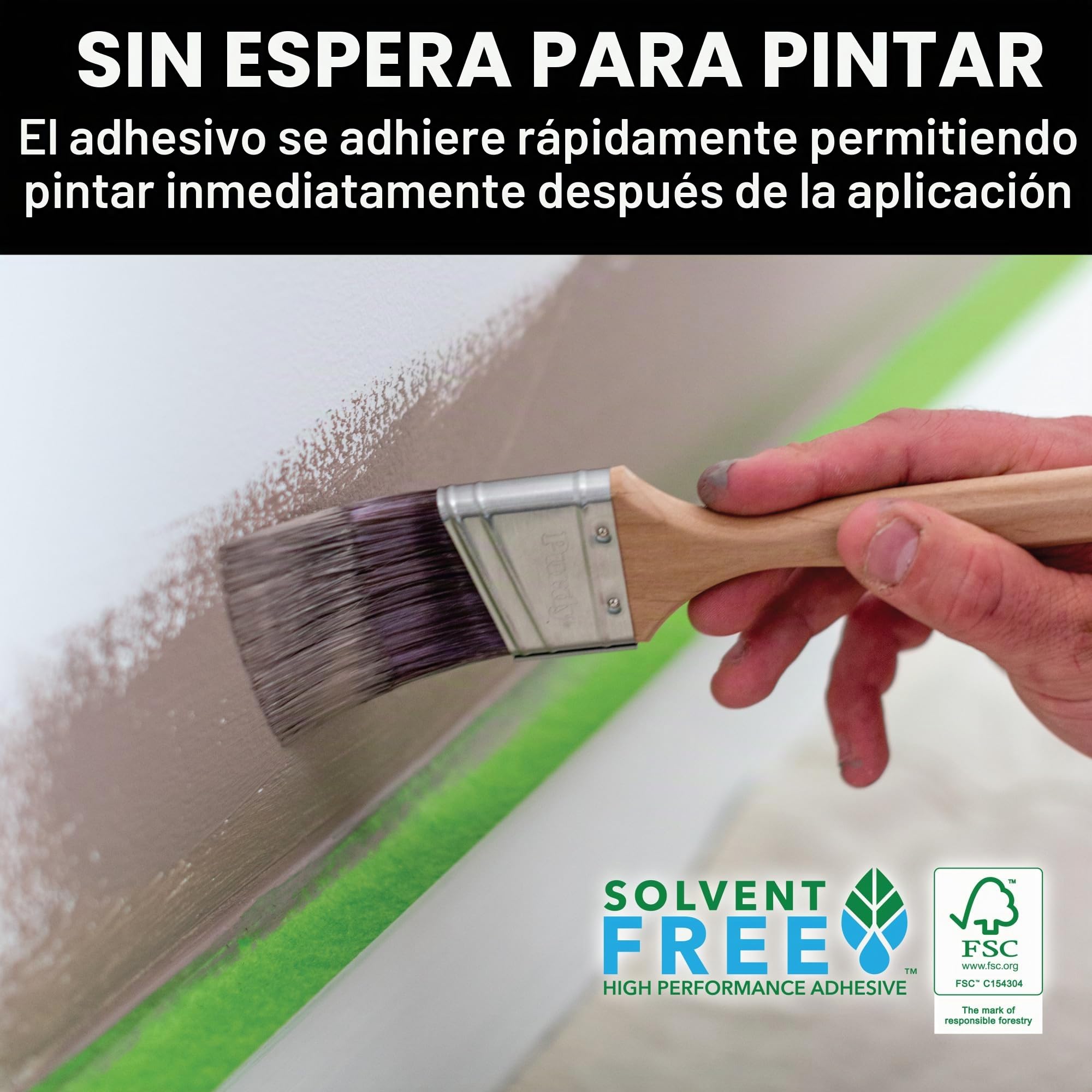 FrogTape Multi-Surface Cinta de pintores: 1.41 in. x 60 yds. (Verde) / 4-paquete [4 rollos/paquete]