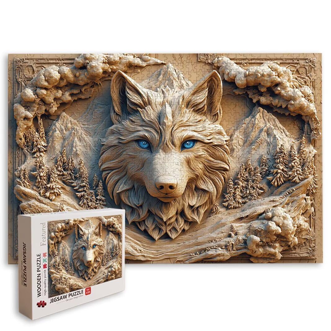 Puzzle Lupo, Puzzle 2000 Pezzi Adulti per Decor, Regalo Donna/Uomo -8792