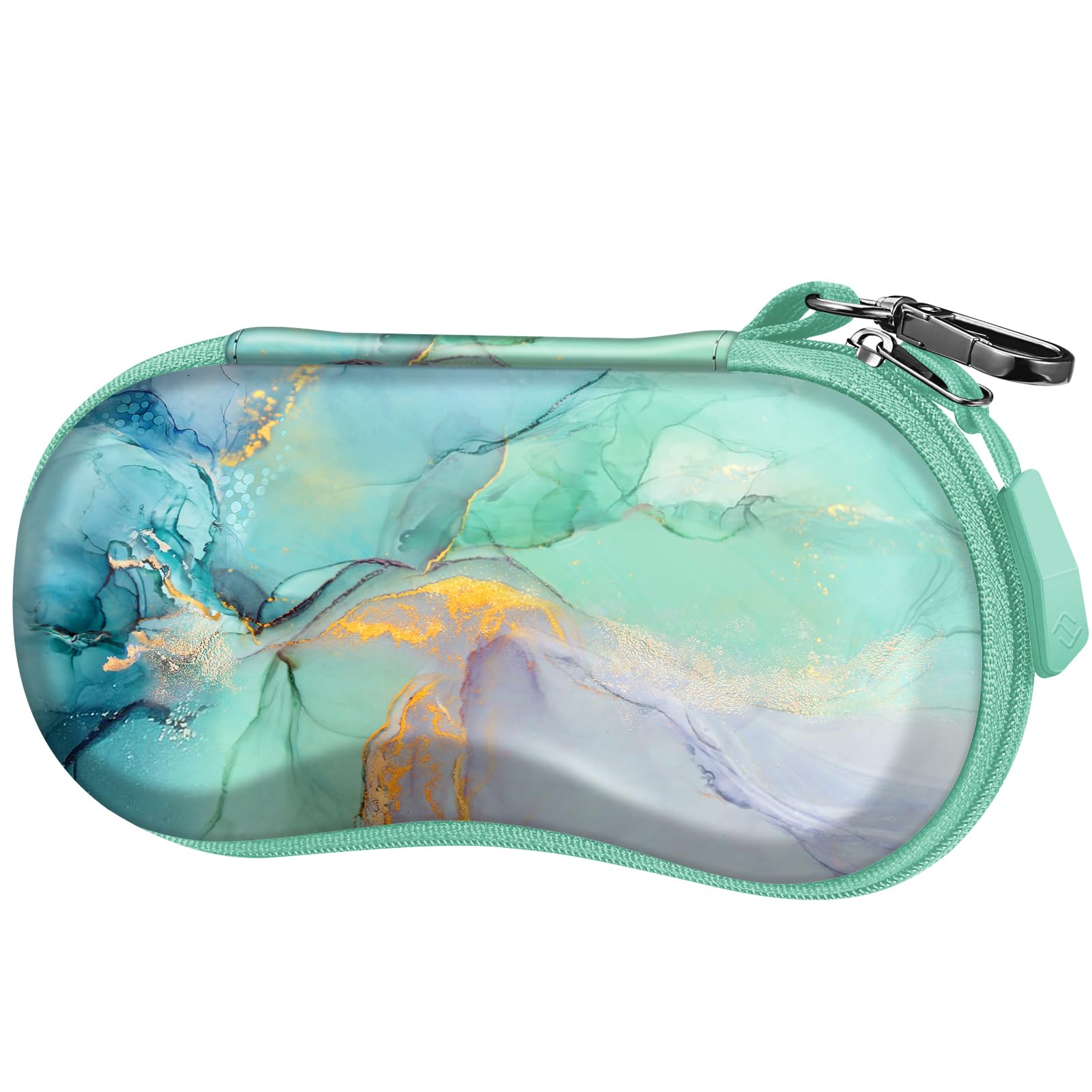 FINTIE Sunglasses Case for Men and Women - Hard Shell Shockproof Sport Glasses Case - Zipper Portable Spectacle Cases with Clip