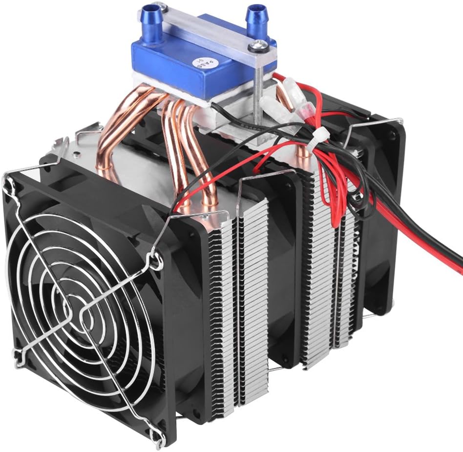 Dioche 12v ThermoThermoelectric Cooler 180W Semiconductor Refrigeration System for Fish Tanks - Efficient Water Chiller & for Ornamental to 40L (120W (Suitable for 30L Fish Tank))