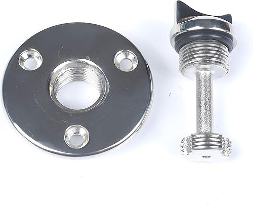 Miniatura 11 de MX Tapón de drenaje de garboard, tapón de drenaje de barco marino de acero inoxidable para barco de 1 pulgada o 1.21 pulgadas