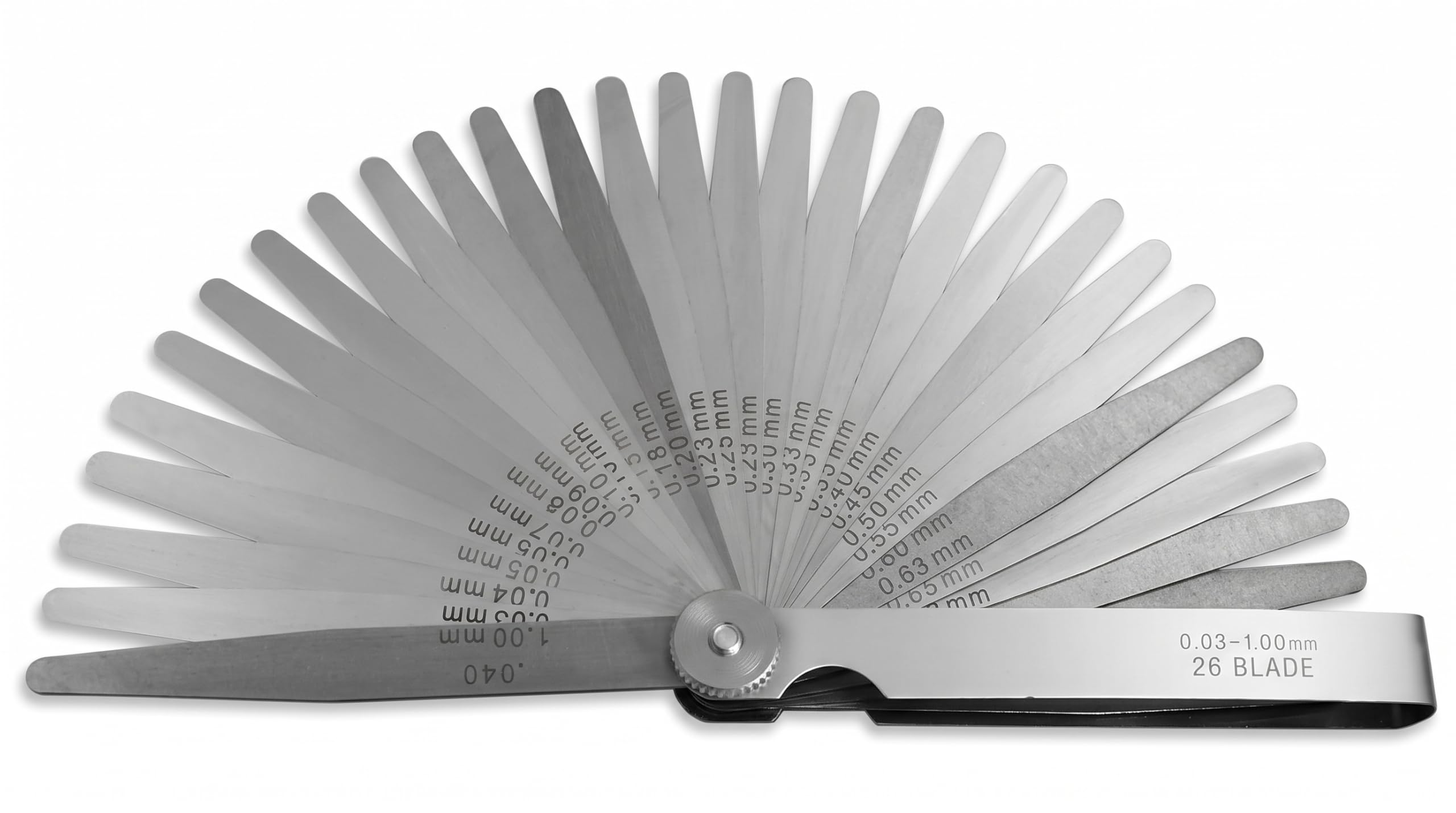Thickness Gap Measuring Filler Feeler Gauge (0.05 TO 1.00MM, 20 BLADES (6" INCH LONG))-image-39