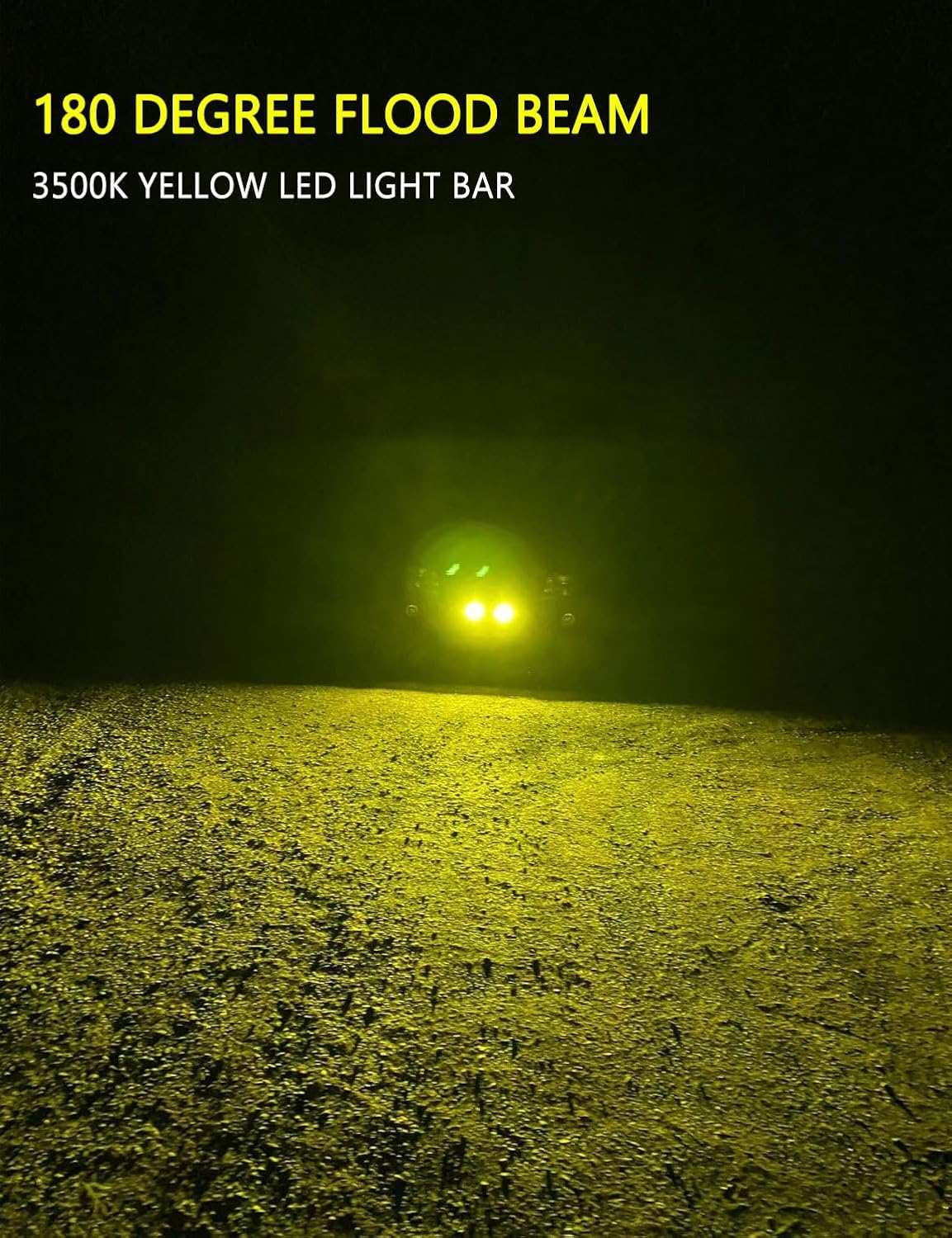 Chelhead Yellow Fog Lights, 5 Inch 72W Led Light Bar Off Road Amber Led Driving Lights Compatible with Trucks Motorcycle Off-road Jeep ATV UTV SUV Boat Marine 4X4