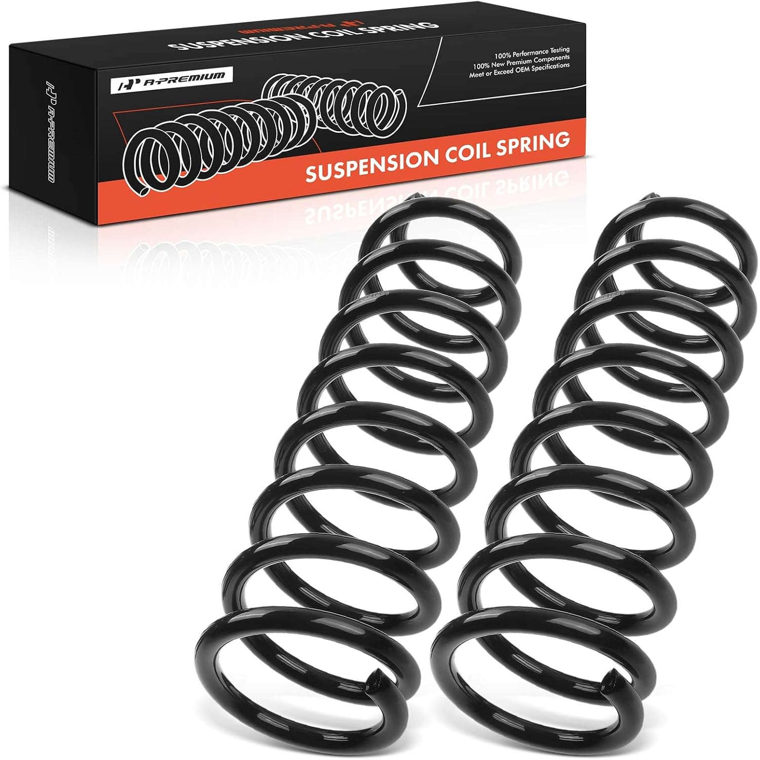 A-Premium Rear Coil Springs Compatible with Toyota Corolla 2014-2019 1.8L, Driver and Passenger Side, 2-Pack, Replace# 4823102C90, 4823102D10