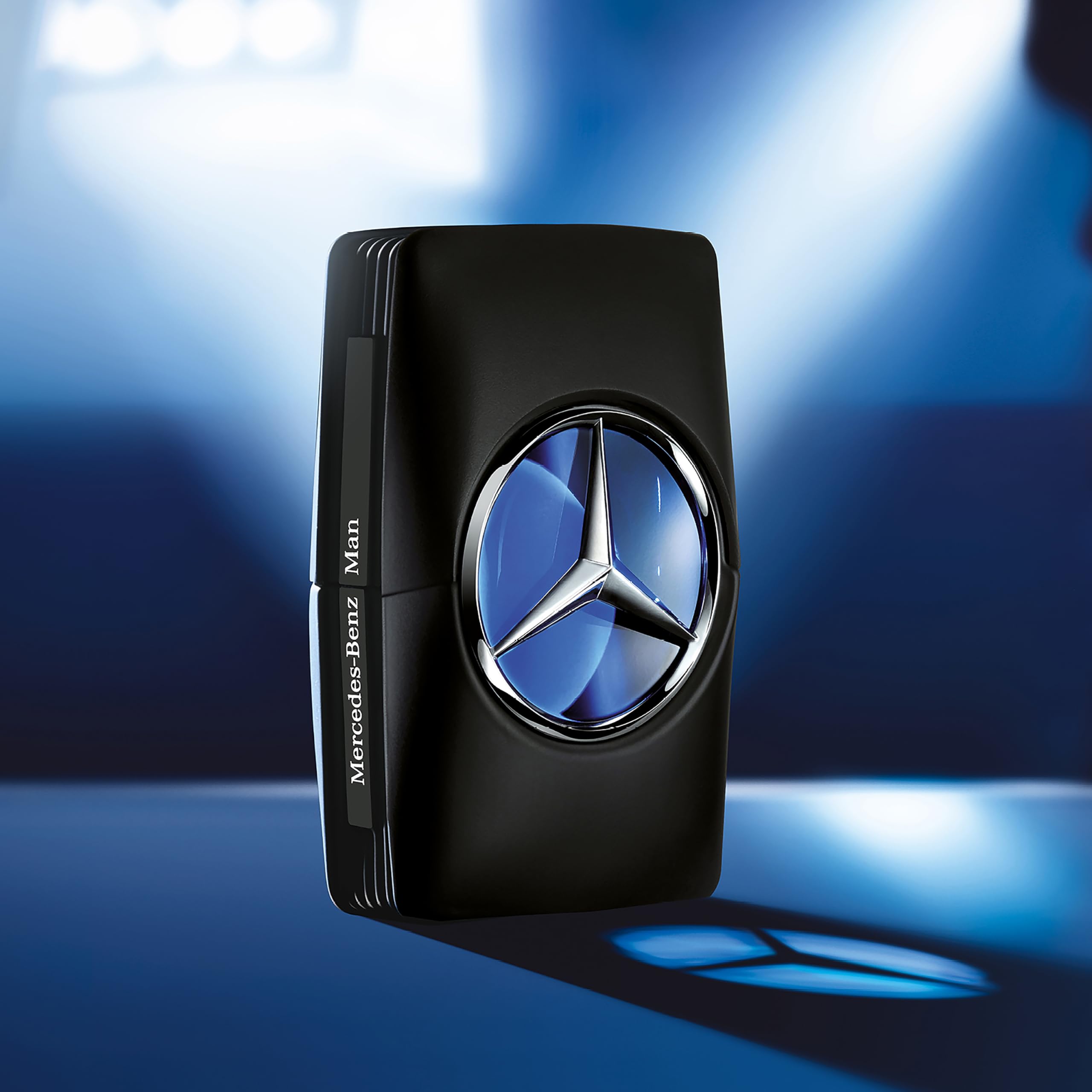 Zestaw upominkowy z napisem Mercedes-Benz, woda toaletowa dla mężczyzn, żel pod prysznic i perfumy dla mężczyzn, nuty zapachowe gruszki i cedru, 3 sztuki