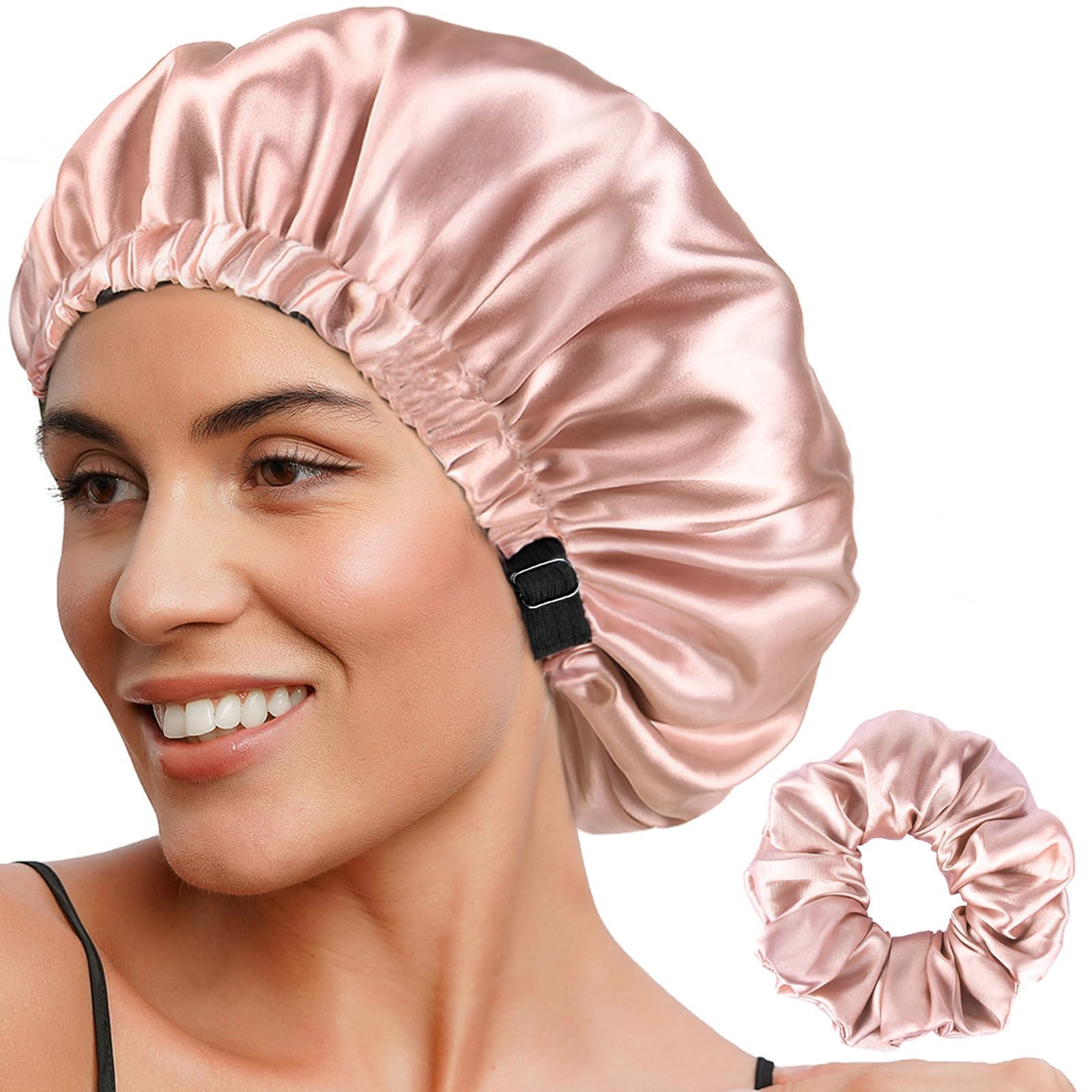 rr design Silk Satin Bonnet Cap for Women | Night Sleep Hair Protection Cap | Satin Bonnet for Curly, Wavy & Straight Hair-Mix Color Multicolour-picture-25