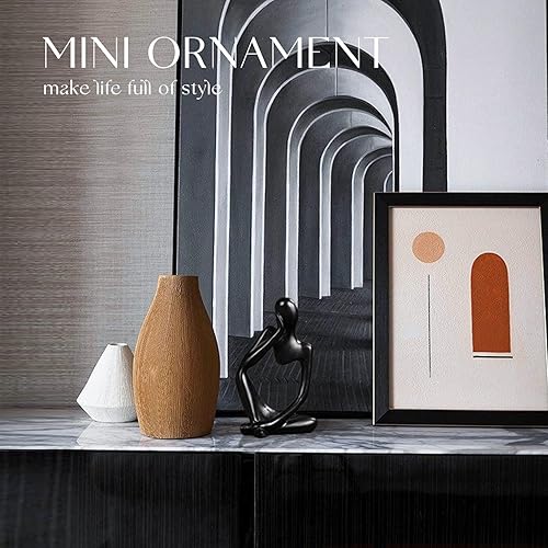 Miniatura 7 de Winshall Estatuas y esculturas de pensador, adornos de estatua de pensador de resina de arenisca, esculturas de estilo abstracto, regalos de