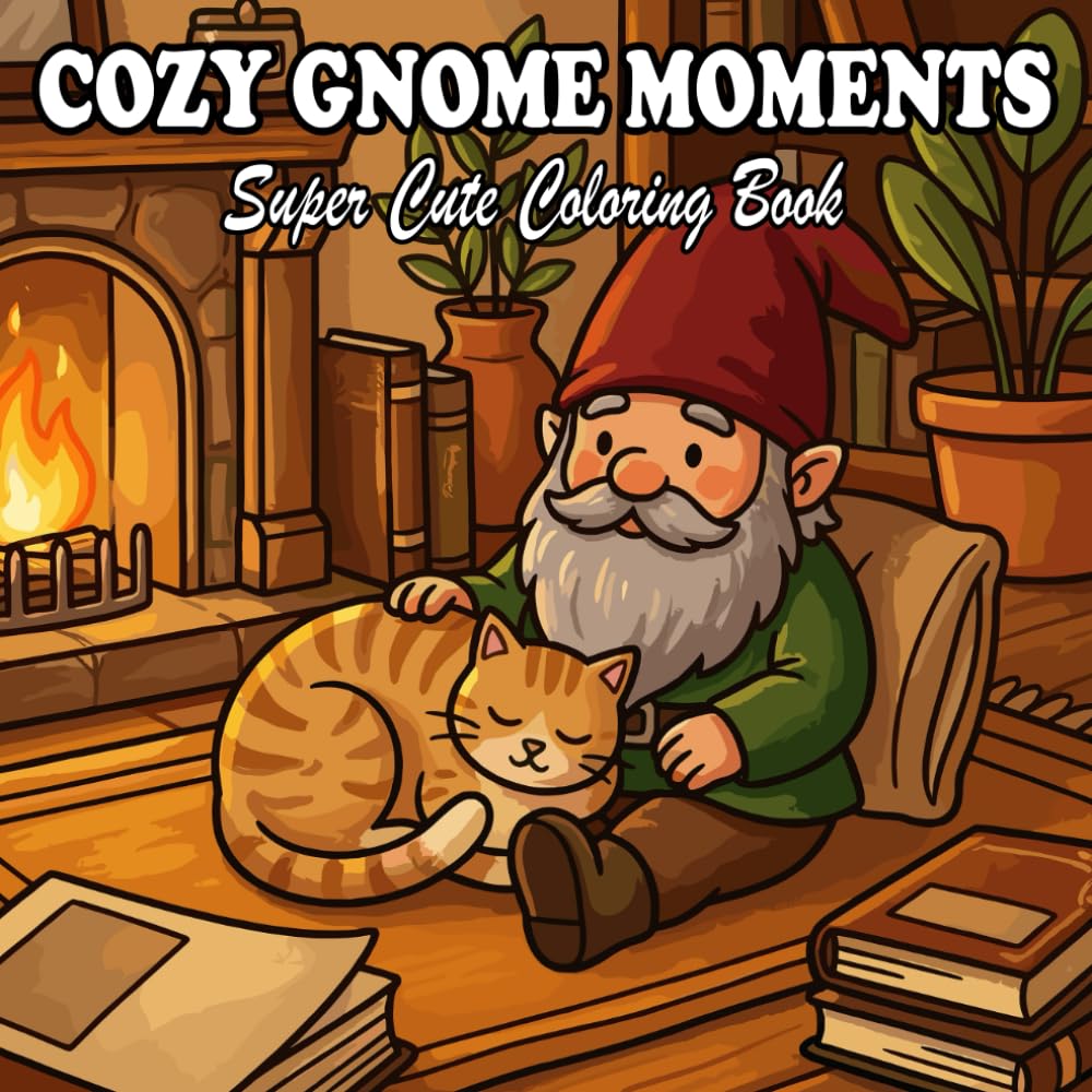 Gnome Coloring Book: Cute & Cozy Gnomes for Relaxation and Fun