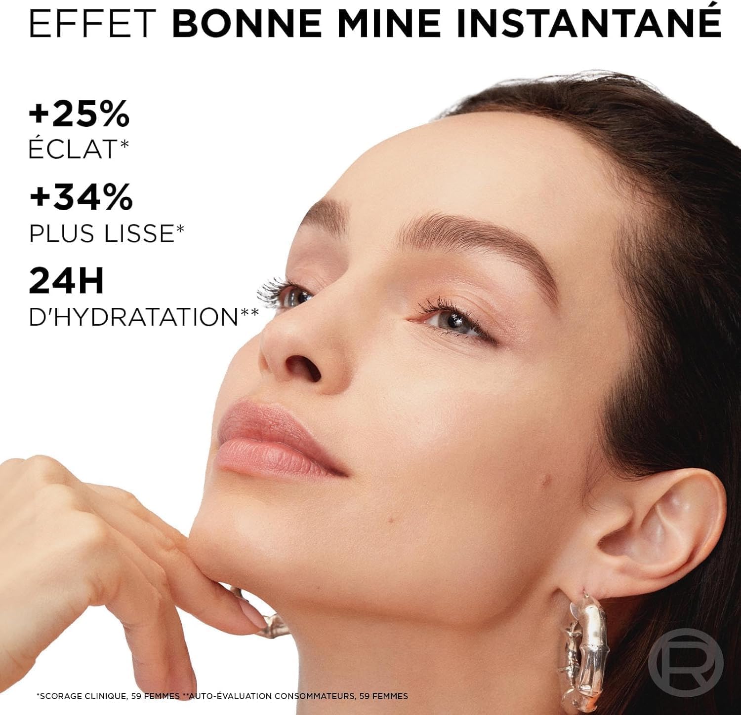 Shark Cryoglow x L'Oréal Paris – Routine de soin du visage - Masque LED avec technologie de refroidissement du contour des yeux + Coffret Revitalift Clinical Vitamine C (nettoyant, sérum, soin)