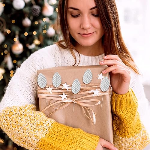 Miniatura 6 de 200 hojas de rosas artificiales de seda, falsas hojas individuales con alambre para manualidades, arreglos florales, hogar, cocina, boda, decoración