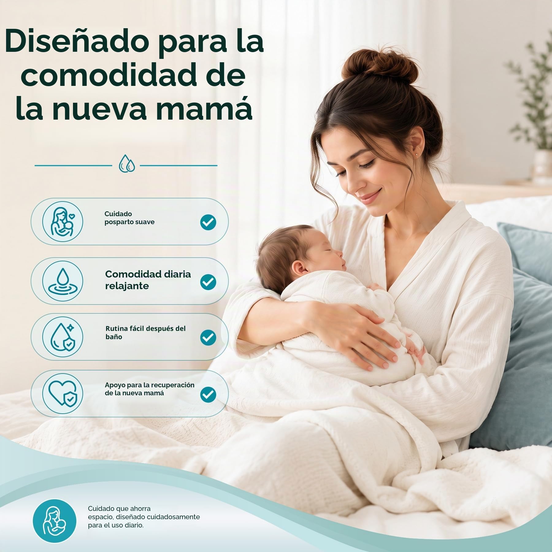 Bañera de asiento para hemorroides - Bañera de asiento para inodoro - Asiento de vapor Yoni - Baño plegable para cuidado posparto