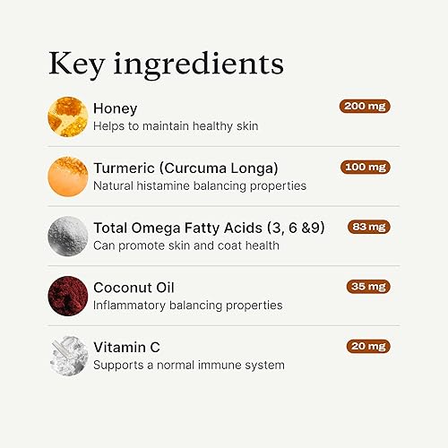 Miniatura 5 de Petlab Co Itch Relief Chews - Support for Dry Occasionally Itchy Skin  Coats - Formulated with Turmeric Omega 3  6 Honey - Packaging May Vary