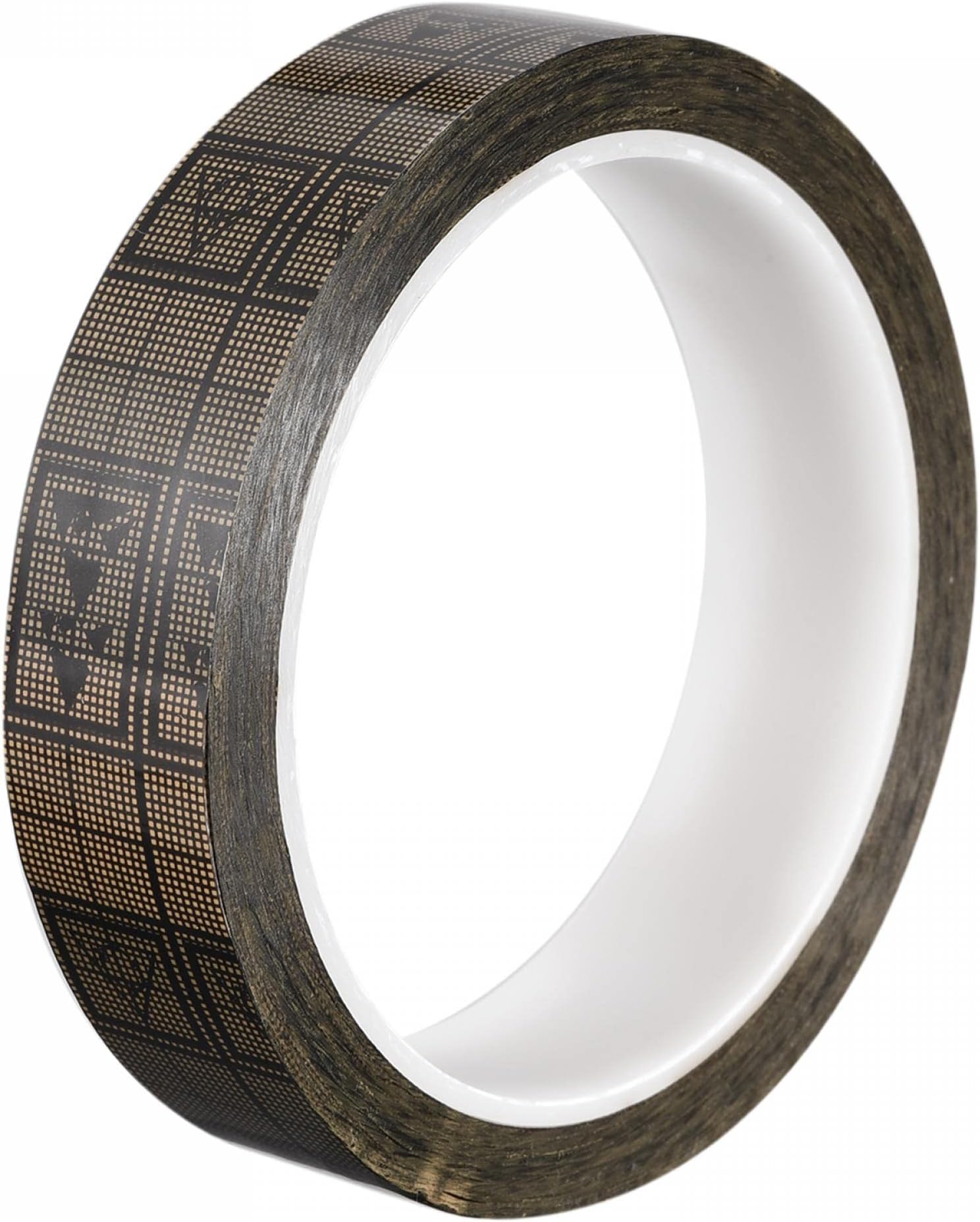 sourcing map Adhesive Grid ESD Tape 0.87 Inch Wide x 118 FT Long Conductive Grid Tape for Electronics Parts Components Bag Sealing, Brown
