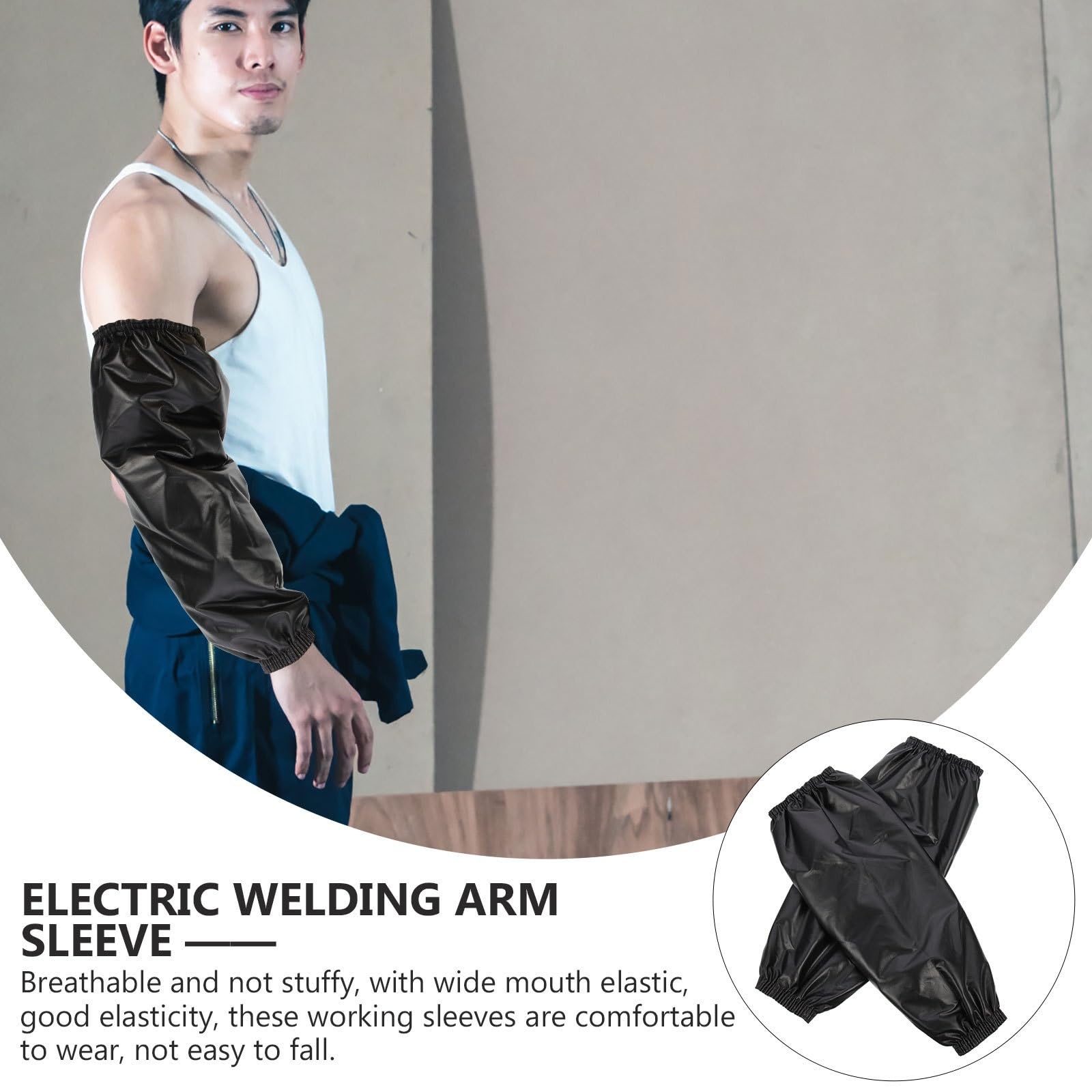 Welders Arm Guard Manchons de soudage résistants à la chaleur, protection des bras for hommes et femmes, manchon anti-brûlure ajustable, contre les flammes