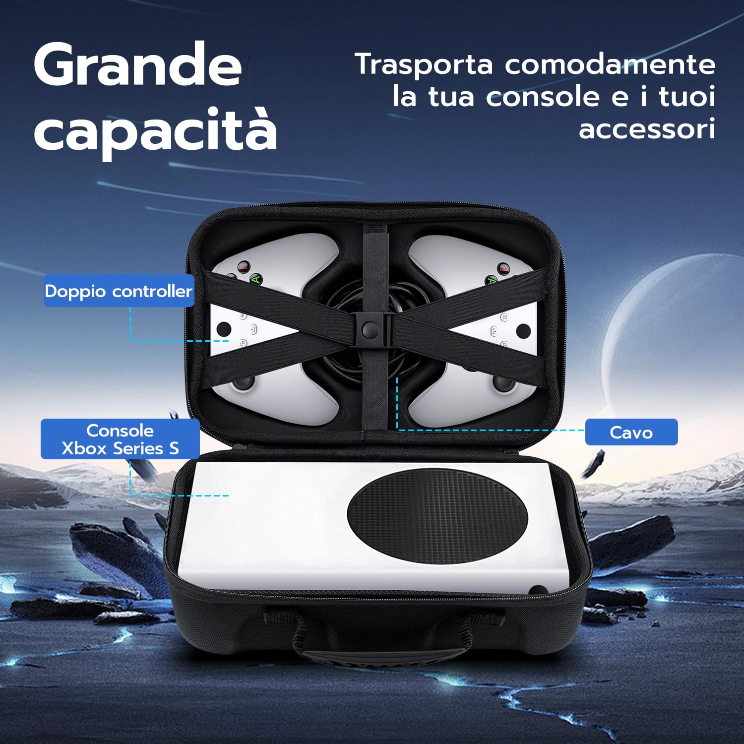 Mcbazel Etui Xbox Series S Czarny