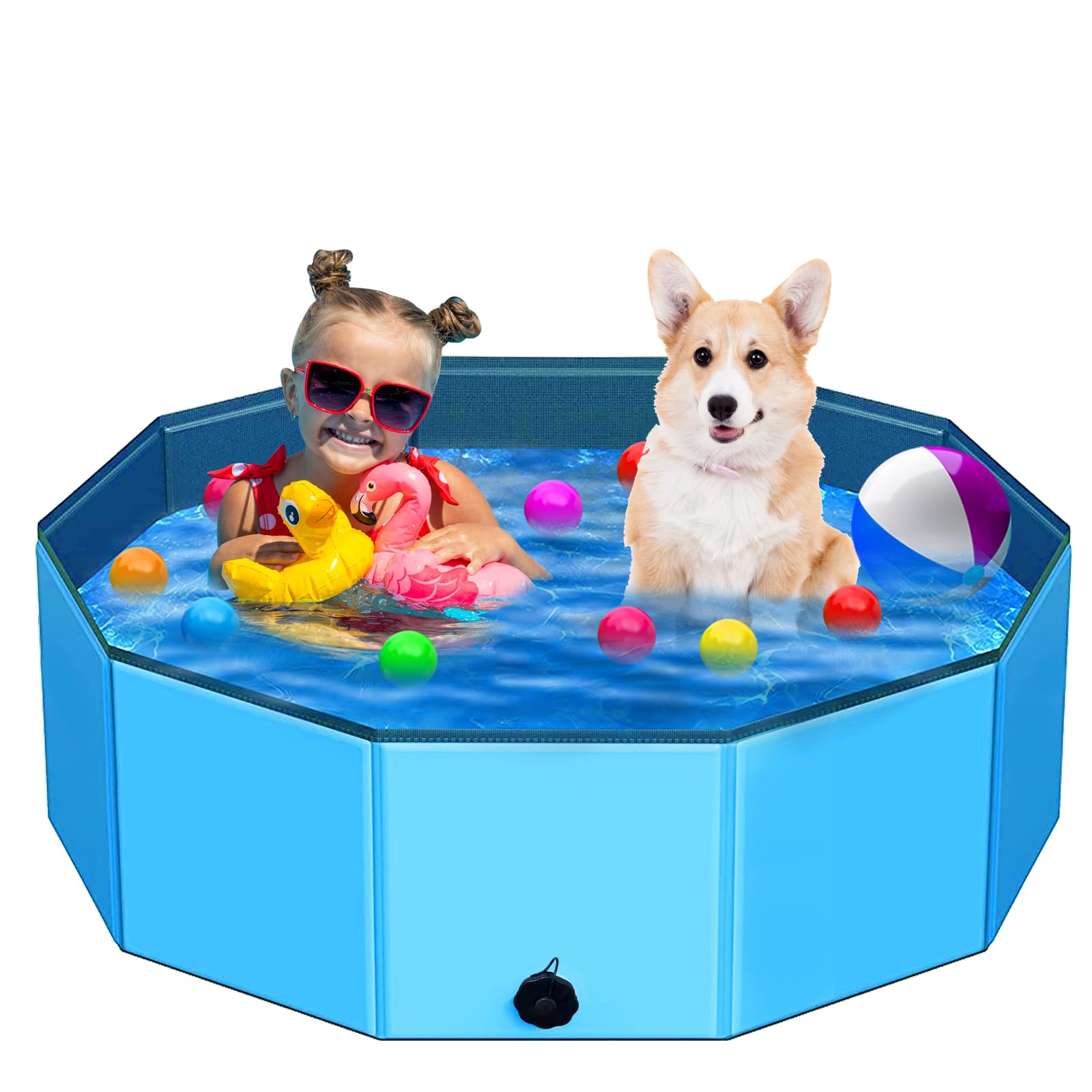 STUDESK Foldable Dog Pool 48 Inches