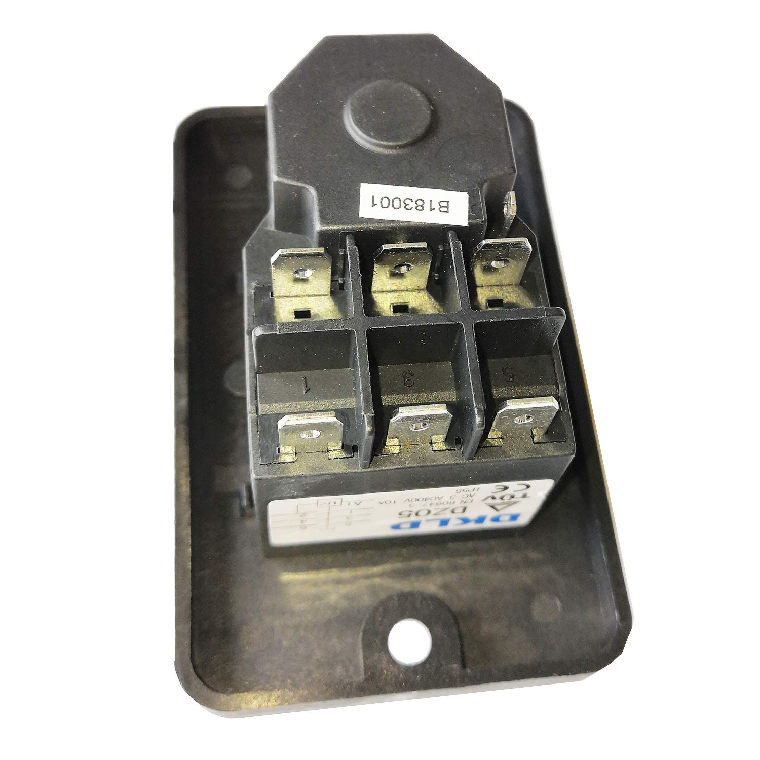 DZ05 7Pines IP55 400VAC 10A Interruptores Mediante Pulsación de Botón Resistente al Agua Emergencia Stop Start Encendido Apagado Electromagnético Interruptor de Pulsador