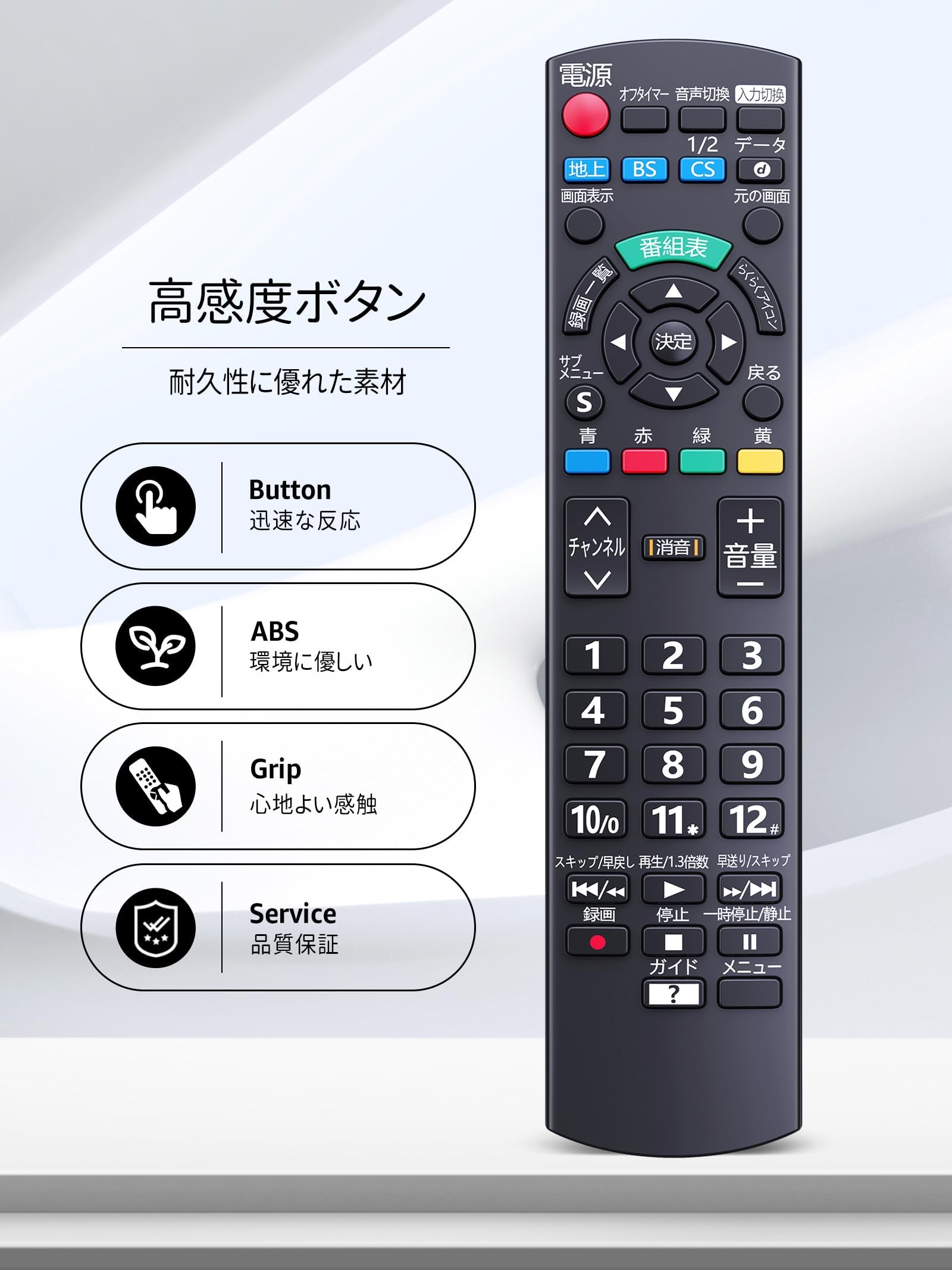 Amazon | テレビリモコン N2QAYB000814 for Panasonic パナソニック 