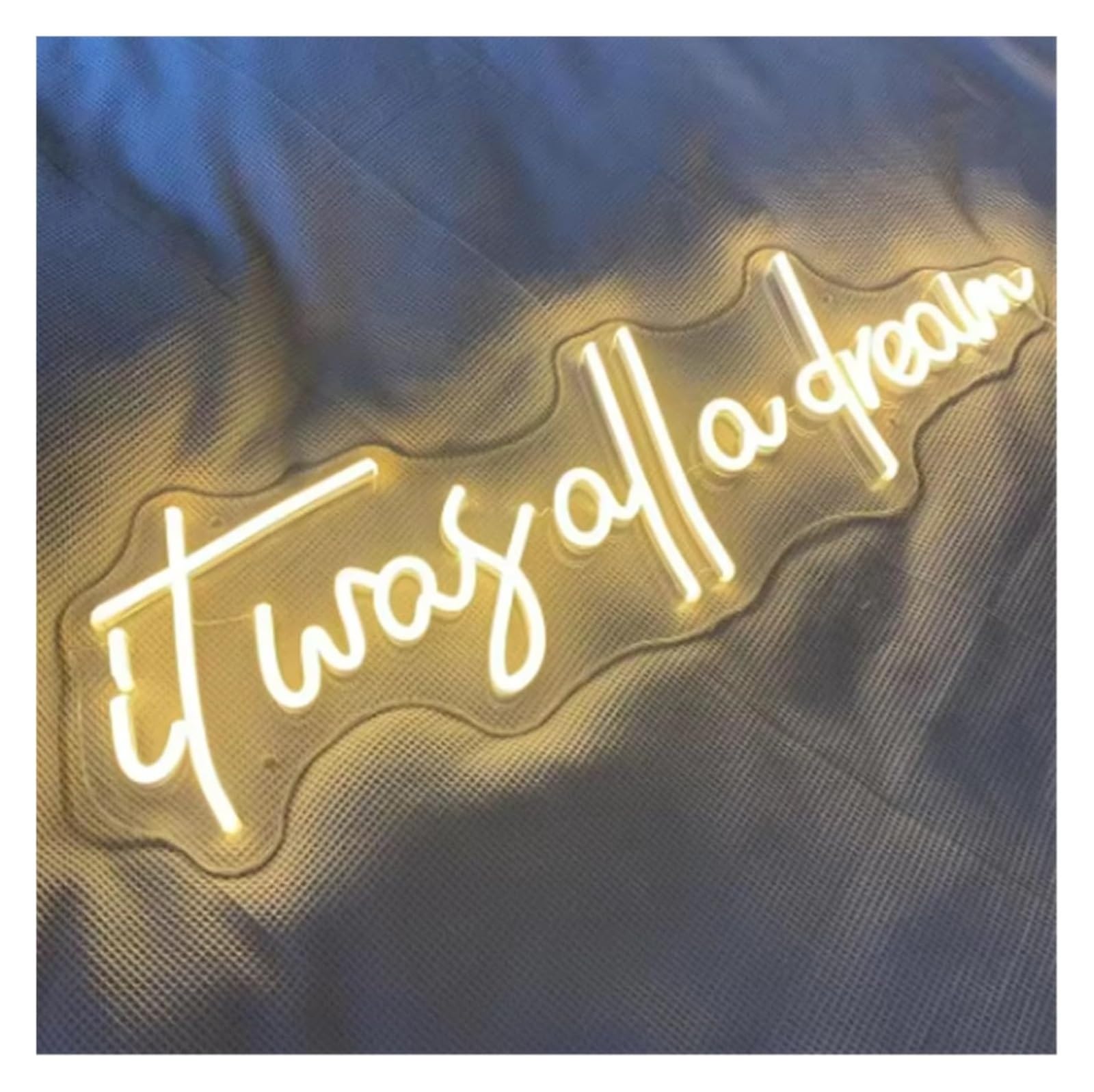 Wexxaii neon Light Sign Neon Sign It was All A for Dream for Wall Decoration Home Party Room