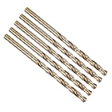 PATIKIL #20 Drill Bit, Micro Number Small Bits 4341 High-Speed Steel 135° Gold Finish for Soft Thin Metal Steel Wood Acrylic - 5 Pack
