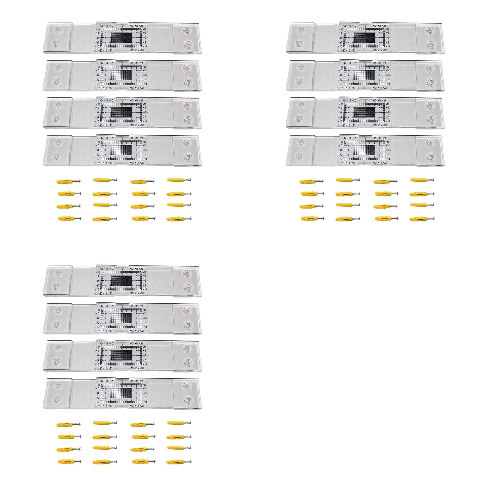 Jnchdghwa Photo Color Thickness Gauge 12Pcs Crack Monitoring Record, Standard Tell-Tale Crack Monitor For The Standard And Corner Tell-Tale
