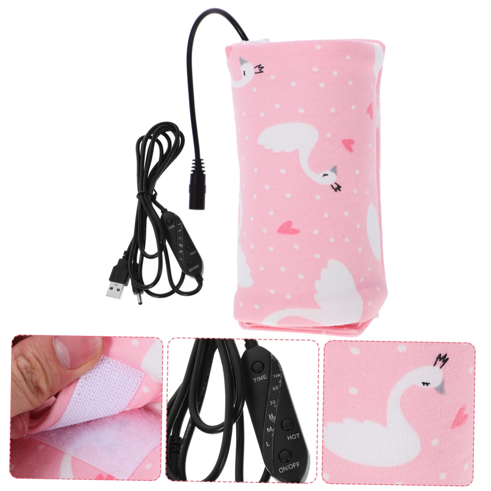 ibasenice 3 Piezas Calentador de Leche Bolsa para biberón Funda para Calentar biberones Calentador de biberón portátil Calentador de biberones portátil Calefactor portátil Cubierta aislada