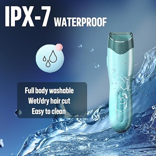 Miniatura 6 de Favrison Cortadora de pelo al vacío para niños y hombres, kit de corte de pelo eléctrico con doble potencia de motor, recortador de pelo profesional