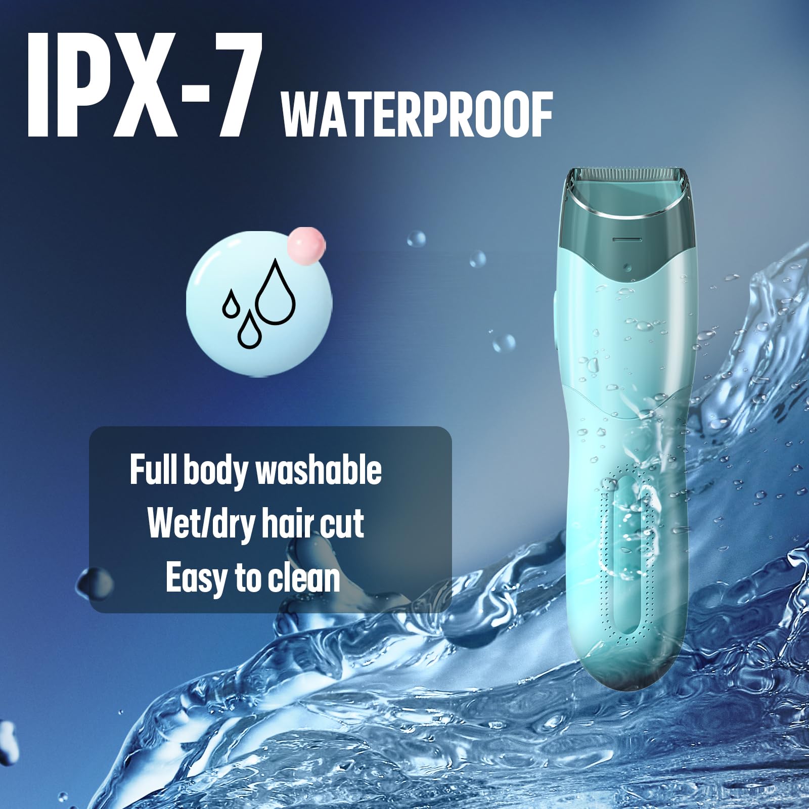 Cortadora de pelo al vacío para niños y hombres, kit de corte de pelo eléctrico con doble potencia de motor, recortador de pelo profesional inalámbrico, IPX7 impermeable y recargable 6