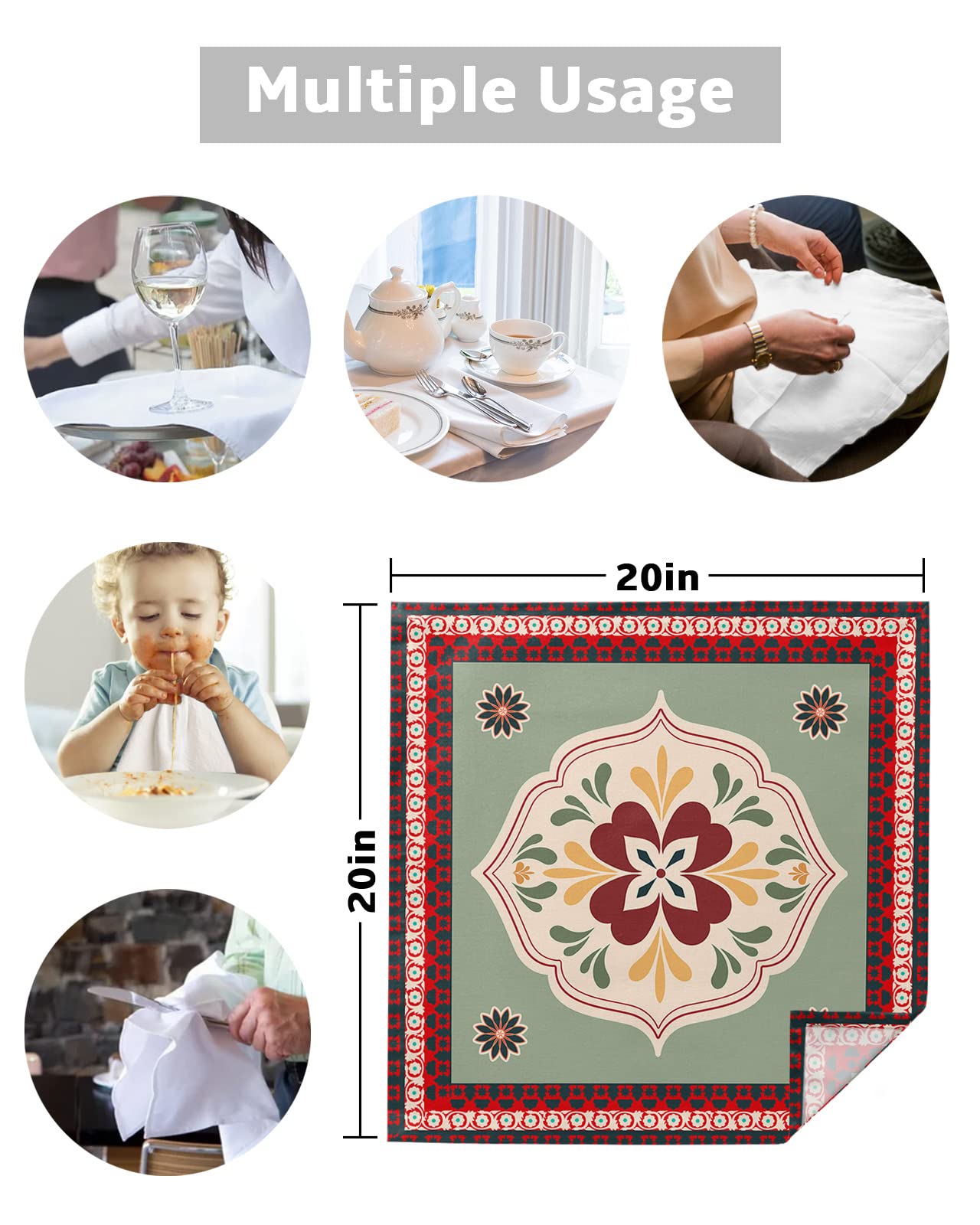 4 pz Texture Fiore Dahlia Simbolo Quadrato 50 cm Tovagliolo da Tavola Decorazione di Cerimonia Nuziale del Partito Tovaglia Cucina Cena Servire Tovaglioli