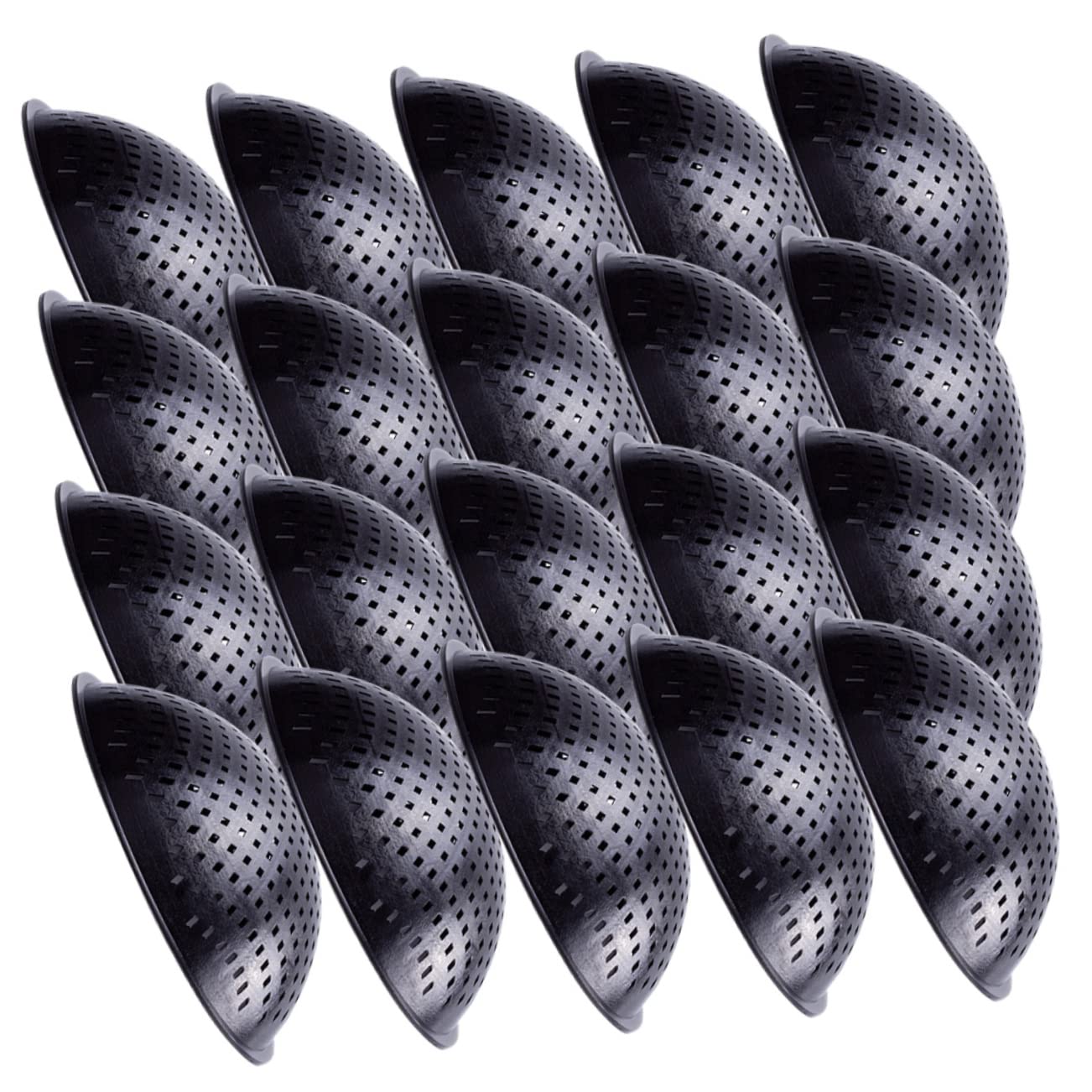 VINTORKY 20 piezas de cubierta de filtro para macetas de bonsái, almohadilla de malla inferior para macetas de bonsái, almohadilla de malla redonda para bonsái de malla para bonsái, almohadilla