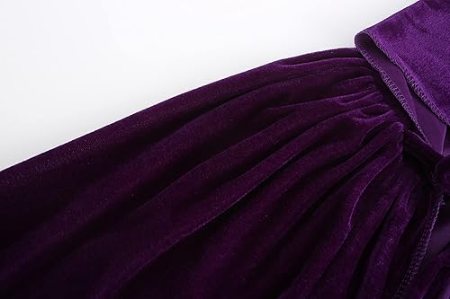 Miniatura 4 de KNELOR Kids Hooded Velvet Cloak Robe Halloween Cosutme Cape Fancy Cosplay Costumes 3 to 16 Years