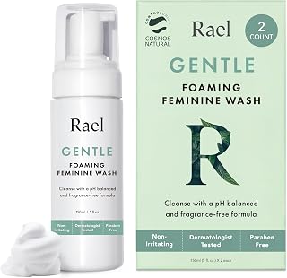 Rael Foaming Feminine Wash - pH Balanced Intimate Cleanser for Women, Natural Plant-Based, 5oz 2-Pack