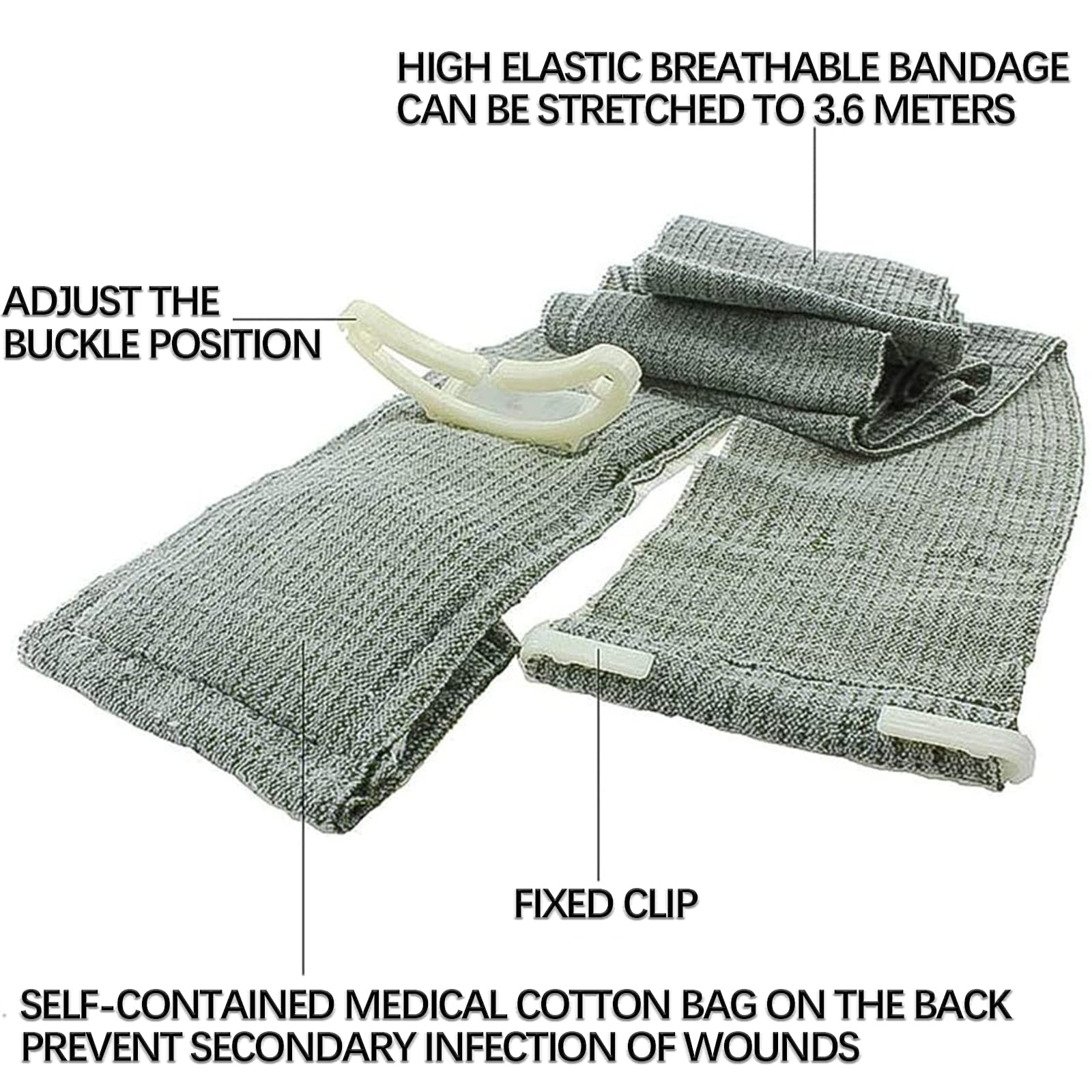 Taktische Tourniquets Notfall Erste-Hilfe Bandage Israelischer Bandage Vakuumver packungs,8pcs,6in