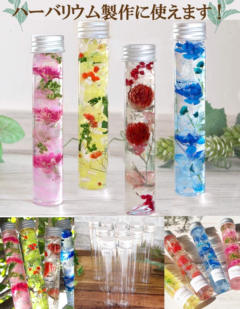 Amazon ハーバリウムボトル10本 ハーバリウム プリザーブドフラワー ドライフラワー プラスチック 花資材 オンライン通販